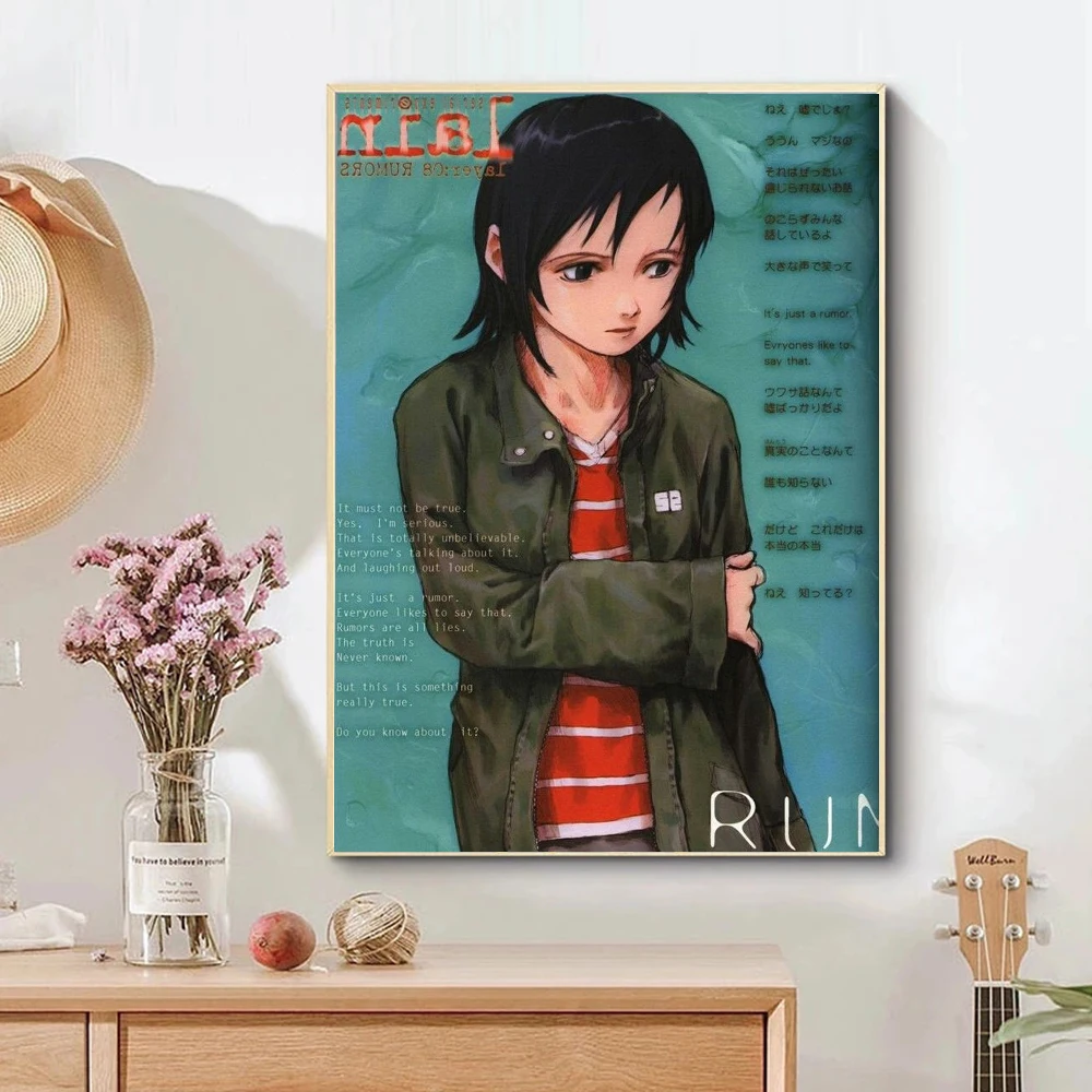 Anime Serial Experiments Lain Poster Print For Bedroom Living Room Japanese Anime TV Series Canvas Painting Wall Art Home Decor photo 4