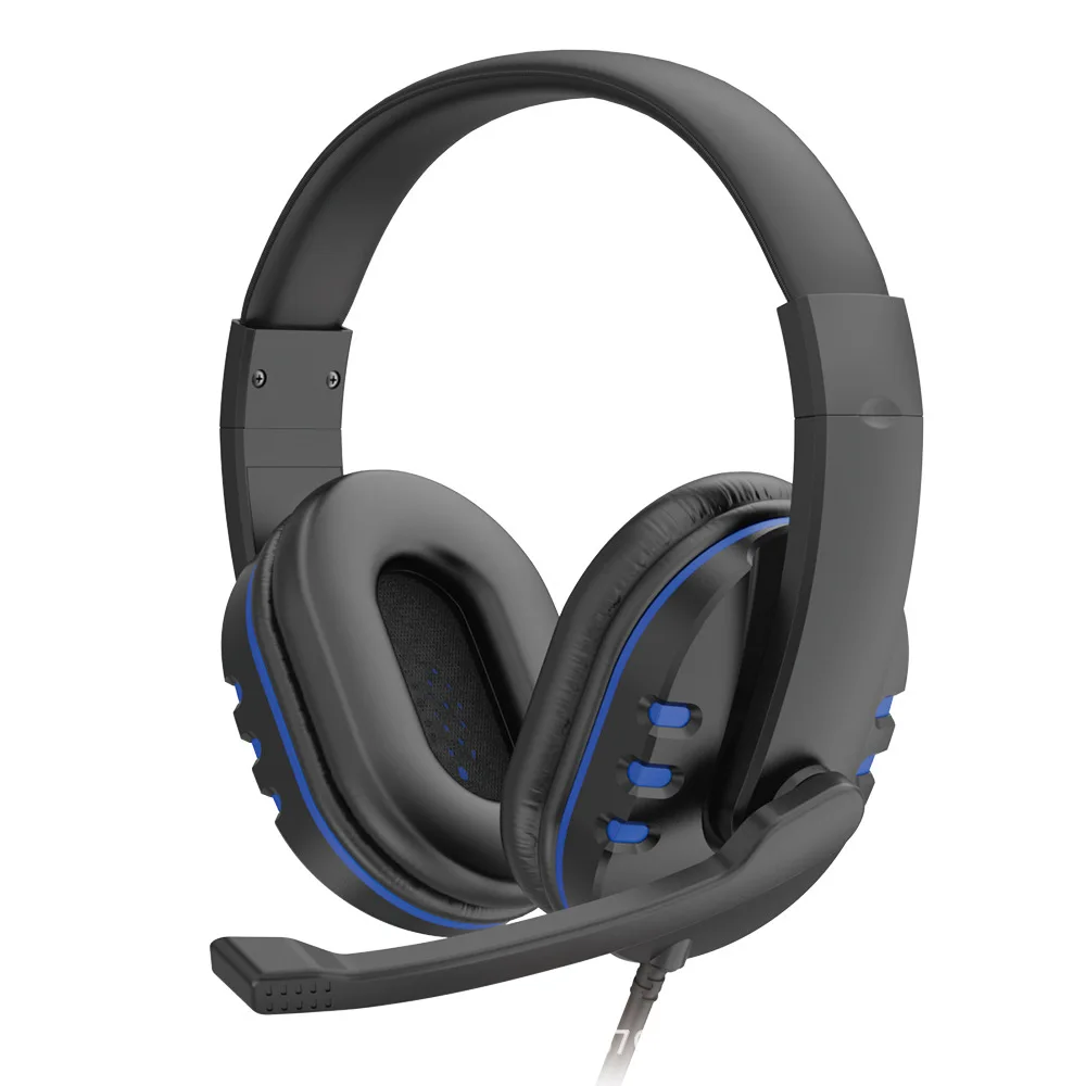 Headphones 3.5mm Wired Gaming Headset Earphones Music For PS4 Play Station 4 Game PC Chat Computer With Microphone photo 4