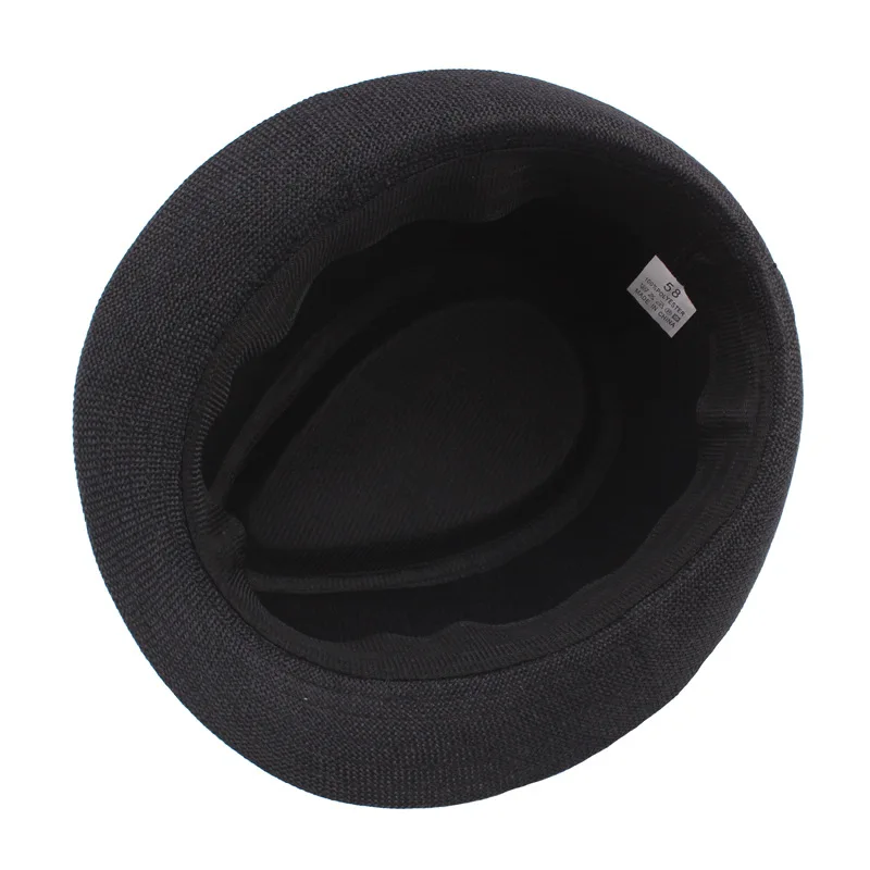 Trendy Wide Brim Men Straw Hat Women Summer Solid Color Fedoras Jazz Sun Cap Outdoor Casual Panama Cowboy Hats photo 6
