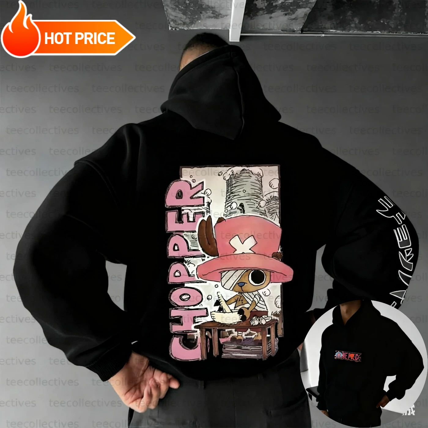 Chopper 2025 Harajuku Anime One Piece Streetwear Vintage Winter Oversized Hoodie Men Women Long-Sleeve Hooded Sweatshirt Top Y2k photo 5
