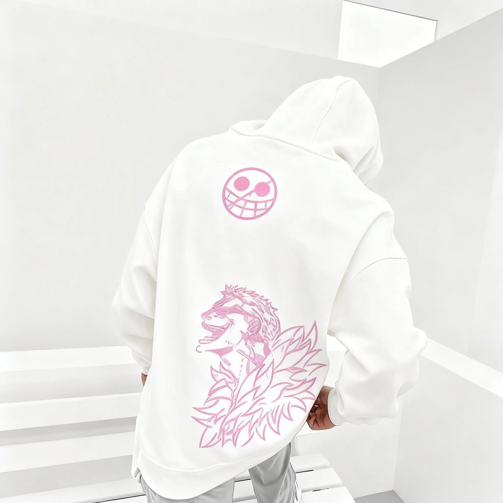 Oversized Anime One Piece Zoro Hoodie Jacket Men Women Streetwear Casual Pullover Sweatshirt Spring Autumn Y2k Long Sleeves Tops photo 3