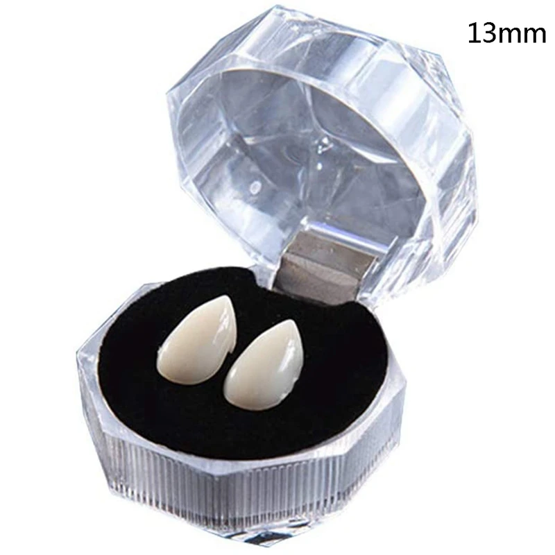 1pair Adult Kids Halloween Fake Dentures Teeth Bloodcurdling Vampire Werewolves Fangs Costume Halloween Costume DIY Cosplay photo 6