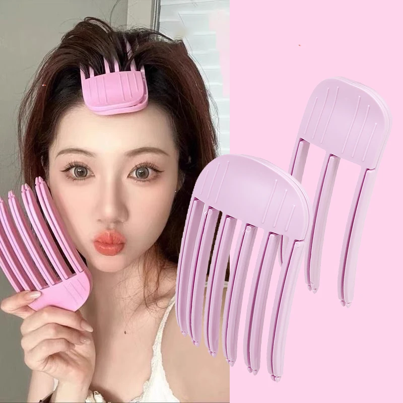 Fluffy Hairpin Curling Bangs Clips Hair Roots Volumizing Hair Clips Women Curling Fixed Shape Clips Fashion Volume Hair Roller photo 1