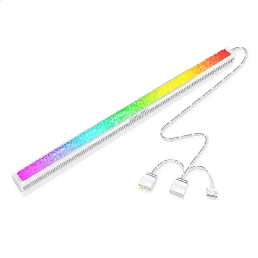 Acrylic ARGB LED Strip Lights for PC 5V 3pin 4pin RGB Diamond Hard Bar Work with Aura Gigabyte Mystic Fusion MSI SYNC Deco Light photo 1