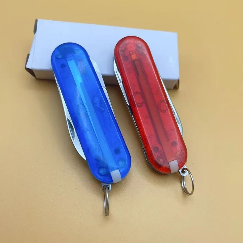 2 Pack Multicolor Mini Folding Multi Tool Portable Compact Outdoor Survival Emergency Utility Tool for Daily Box Opening photo 2