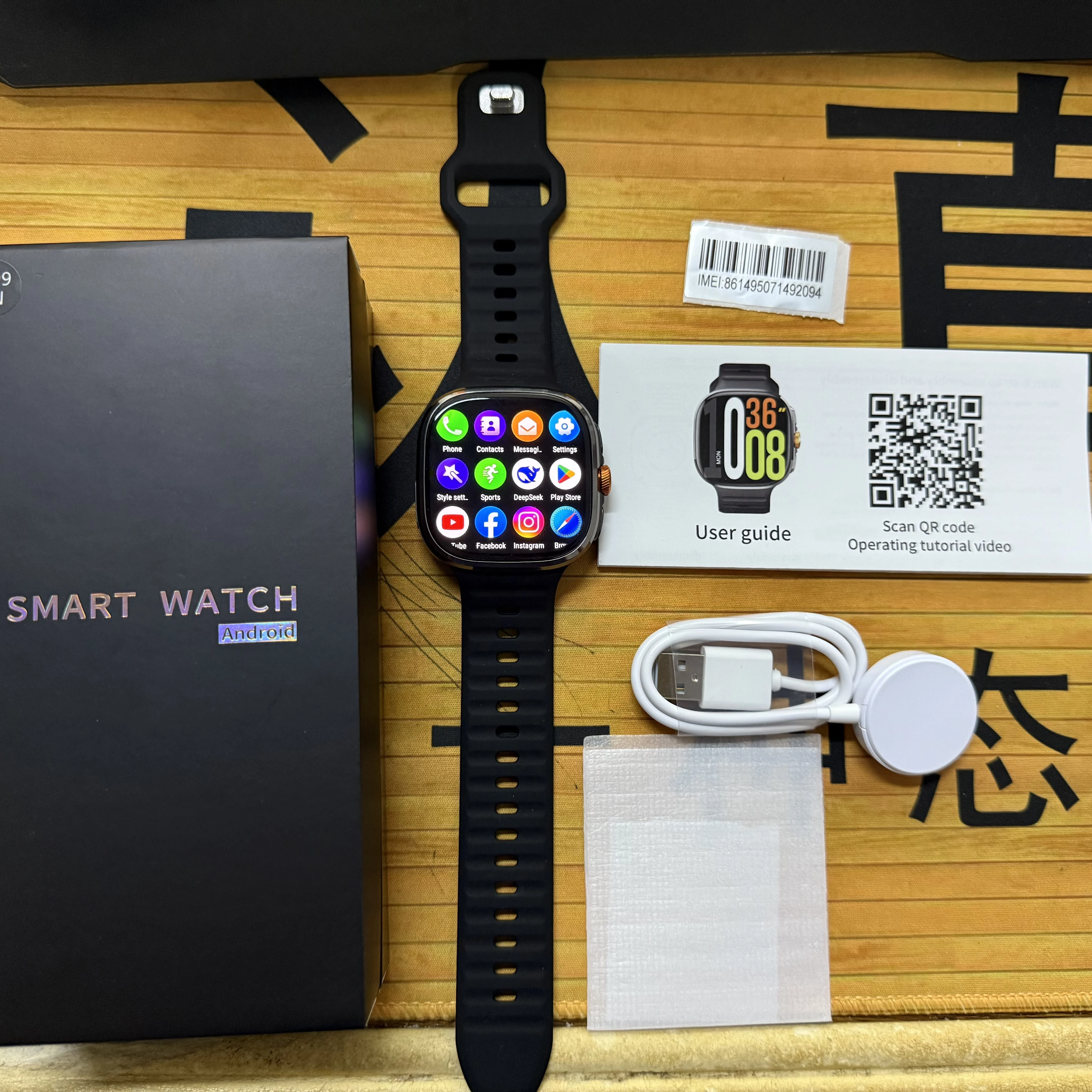 Original M99 Android Smart Watch 2.4inch Amoled 5G LTE Smartwatch With 900W Rotary Camera GPS WIFI Sim Card Slot NFC App Store photo 5