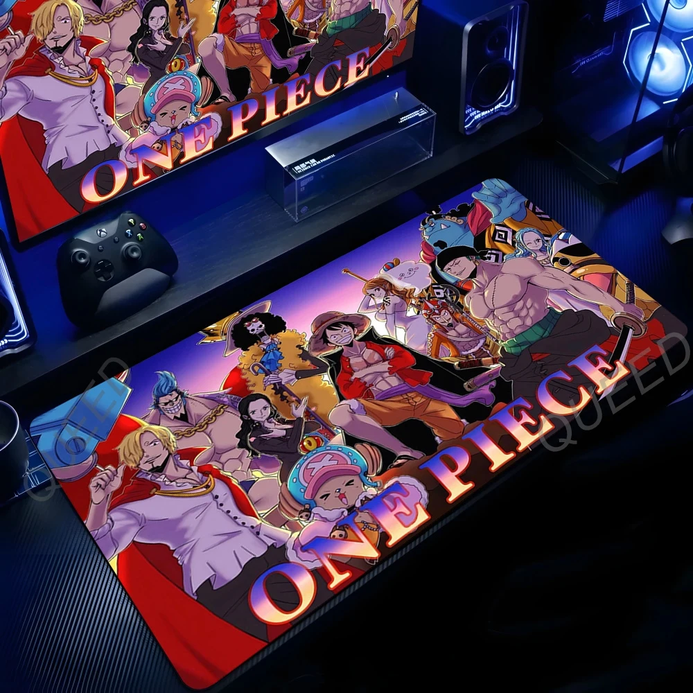 Anime Manga One Piece Mouse Pad Robin Luffy Zoro Sanji Nami Law Mousepad Computer Keyboard Pad Gaming Accessories XXL Desk Mat photo 2