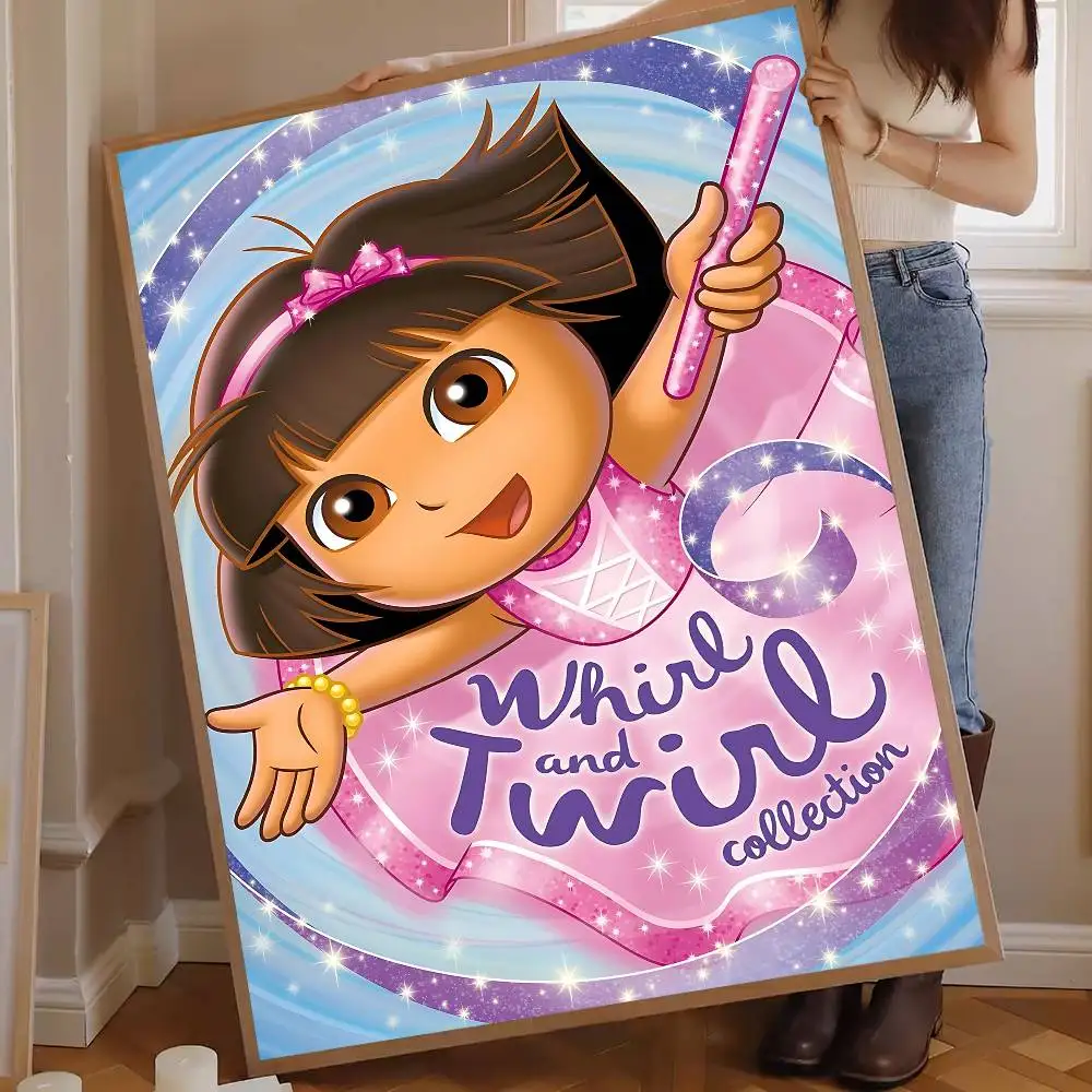 D-Dora Classic Anime Explorer Good Quality Prints and Posters Waterproof Paper Sticker Coffee House Bar Posters Wall Stickers photo 2