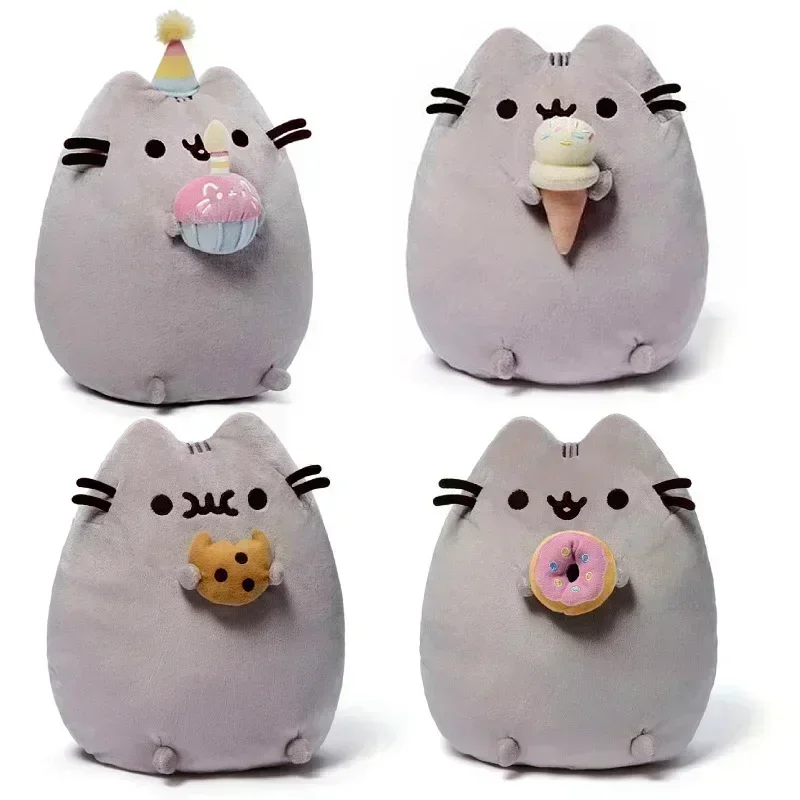 Pusheen Kawaii Plush Toy Donut Unicorn Room Decoration Anime Potato Chip Ice Cream Pizza Cake Cat Stuffed Animal Dolls Gift photo 2