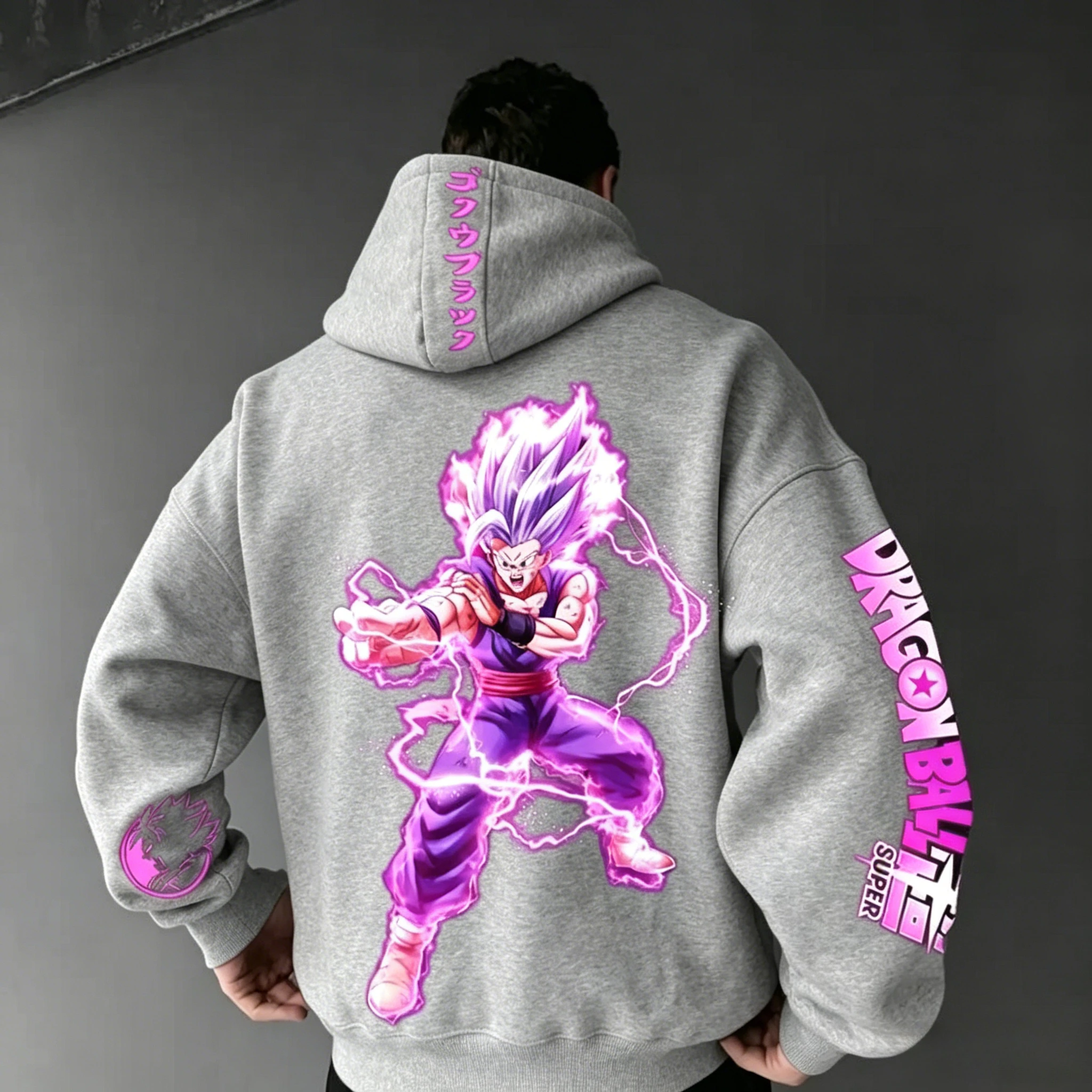 2026 Dragon Ball Men's Hoodie Sweater Gohan Japan Anime Boy Children's Harajuku Long Sleeve Top Comfortable Parent-Child Wear photo 3