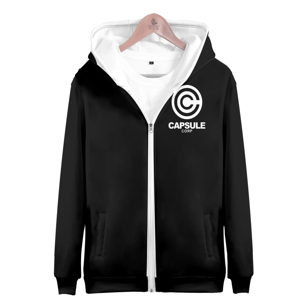 Anime CAPSULE Corp Pattern Zip Up Hoodie Women Men Harajuku Sweatshirt 3D Design Zipper Hooded Jacket Streetwear Clothes photo 1