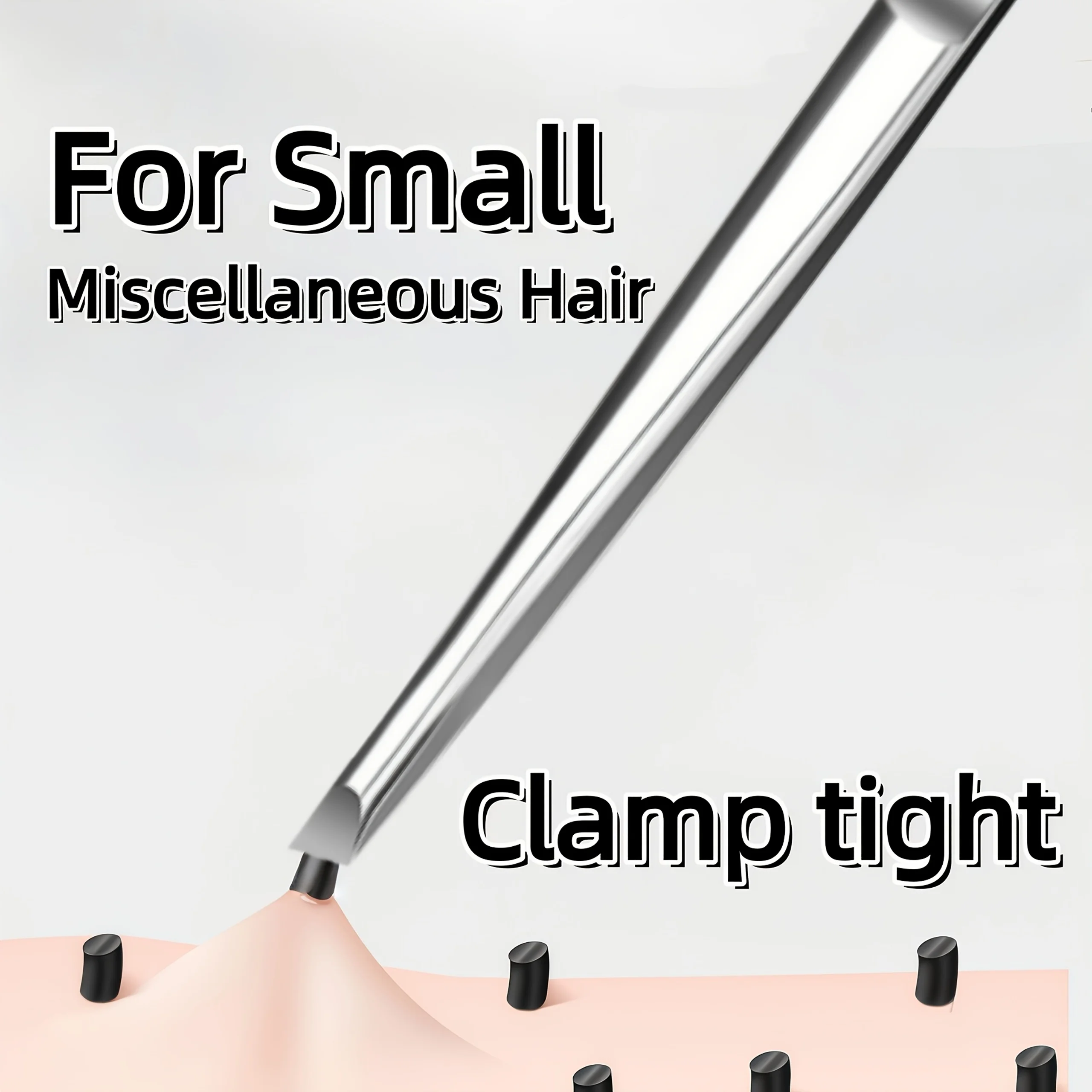 Stainless Steel Tweezers Tool Suitable for Eyebrow Eyelash Application Beard & Mustache Trimming False Eyebrow Applicator Gifts photo 1