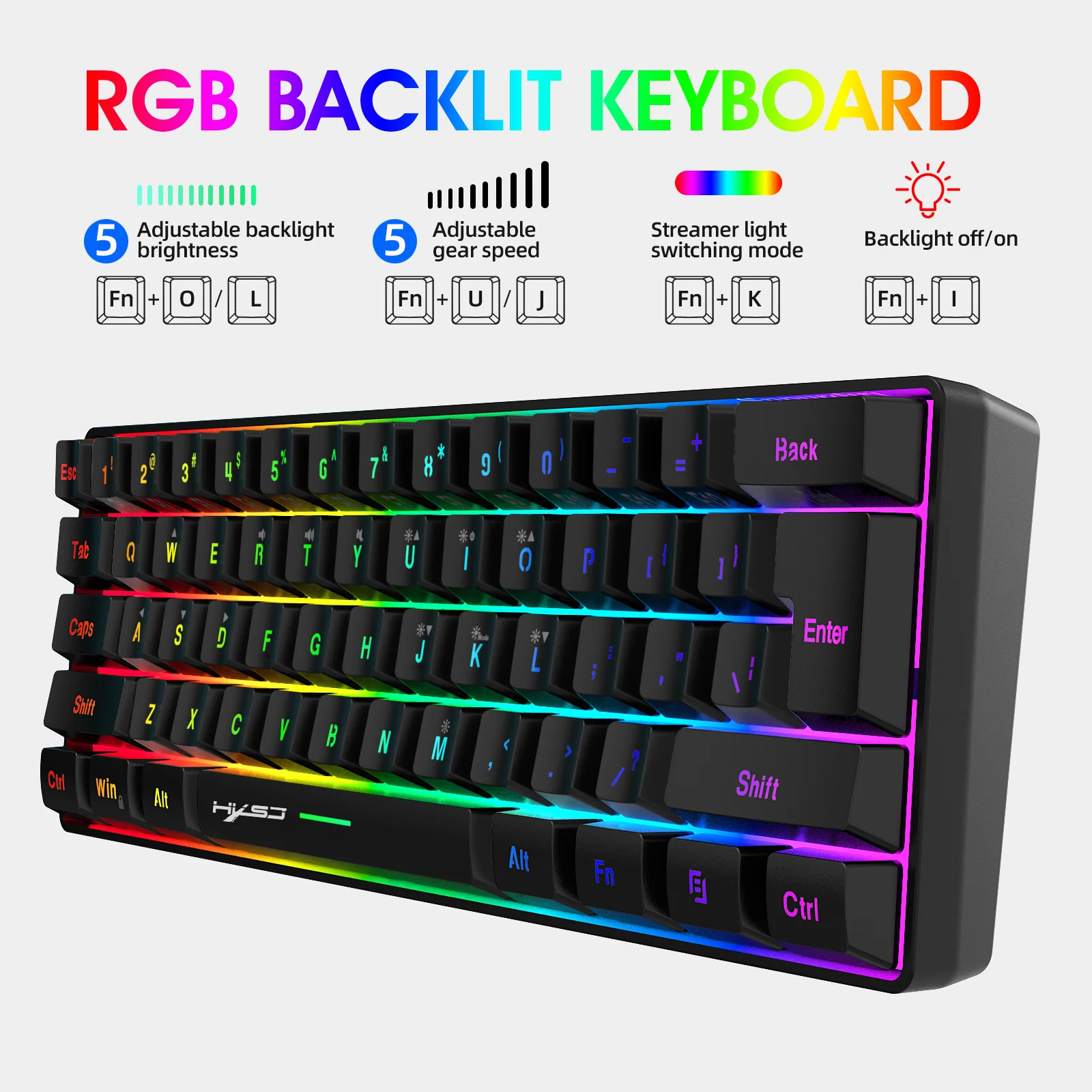 Keyboard and Mouse Teclados Kit Gamer Keyboards Combos 60%PC Teclado E Branco Clavier Souris Gaming Deofertas Maus Und Tastatur photo 3