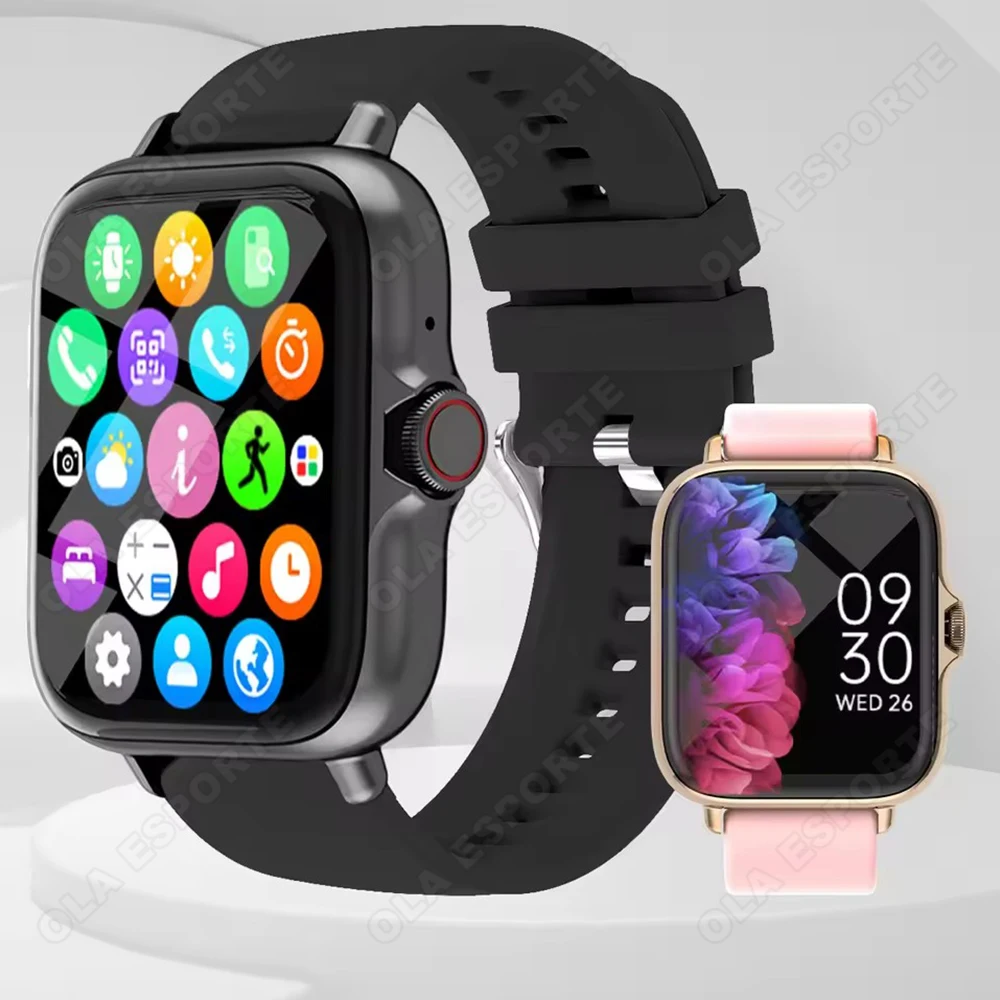 Men Women Smart Watch 1.83''Waterproof Fitness Sports Watch Answer Call Sleep Sport Pedometer Information Alerts Smartwatch HT30 photo 1