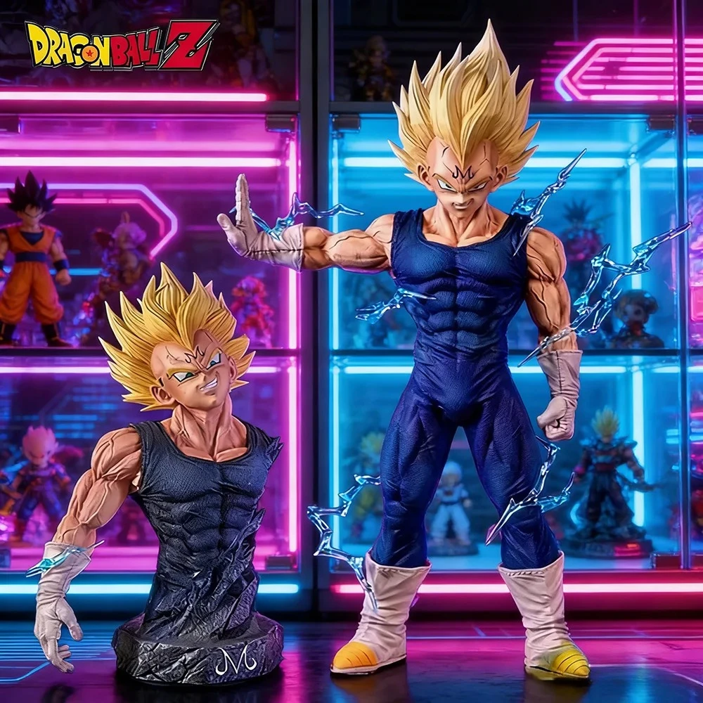 27cm Anime Dragon Ball Figure Majin Vegeta Action Figures Pvc Statue Desktop Ornamen Collection Model Toys Gifts photo 1