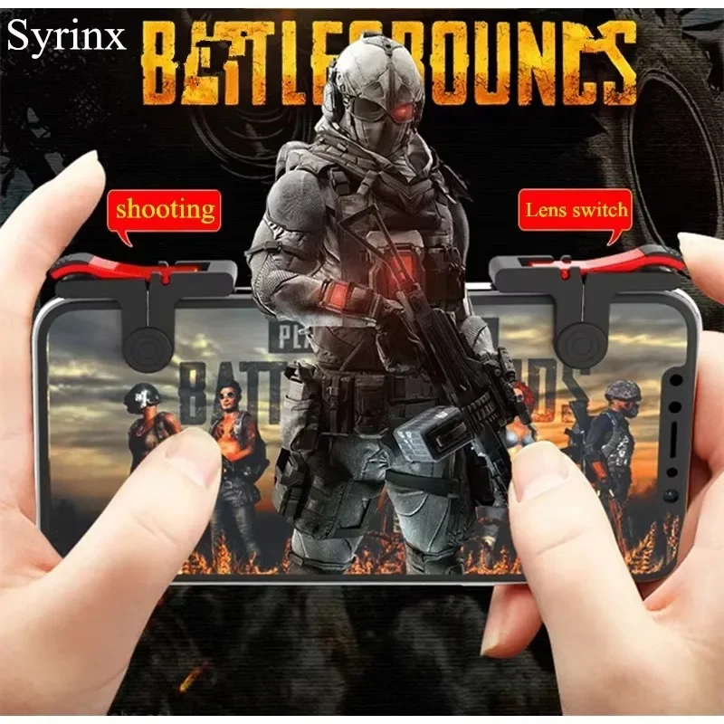 For Phone L1R1 Grip with Joystick / Trigger L1r1 Fire Buttons for IPhone 8 Android IOS Mobile Gamepad for Pubg Controller Holder photo 4