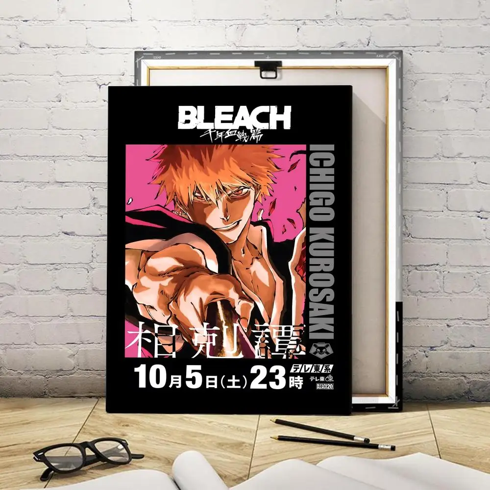 Anime B-bLEACH Painting Calligraphy Wooden Framed Canvas Poster Wall Art HD Waterproof Print Home Decor photo 4
