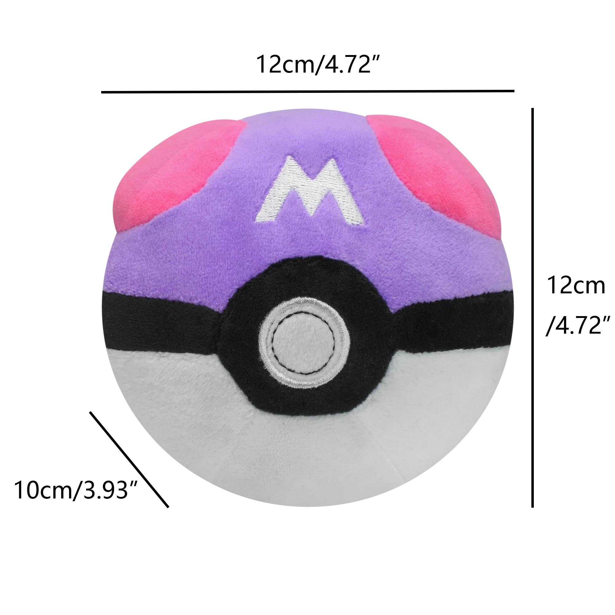 Master Ball Great Ball Ultra Ball Poké Ball Plush Toys Soft Stuffed Animals Cartoon Backpack Pendant Decoration Toy Birthday photo 2
