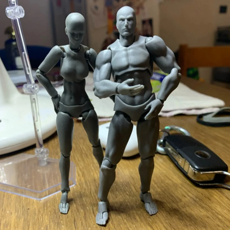 13cm Sketch Draw Male Female Movable Body Model Artist Art Painting Anime Figure Action Figure Model Mannequin Toy Gifts photo 3