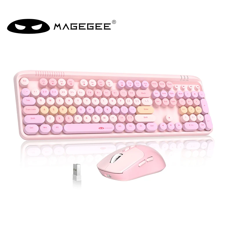 MageGee V920 Wired Game Keyboard Wireless Three DPI Adjustable Mouse Set 104 Keys Power Saving For Laptop Tablet PC Accessories photo 1