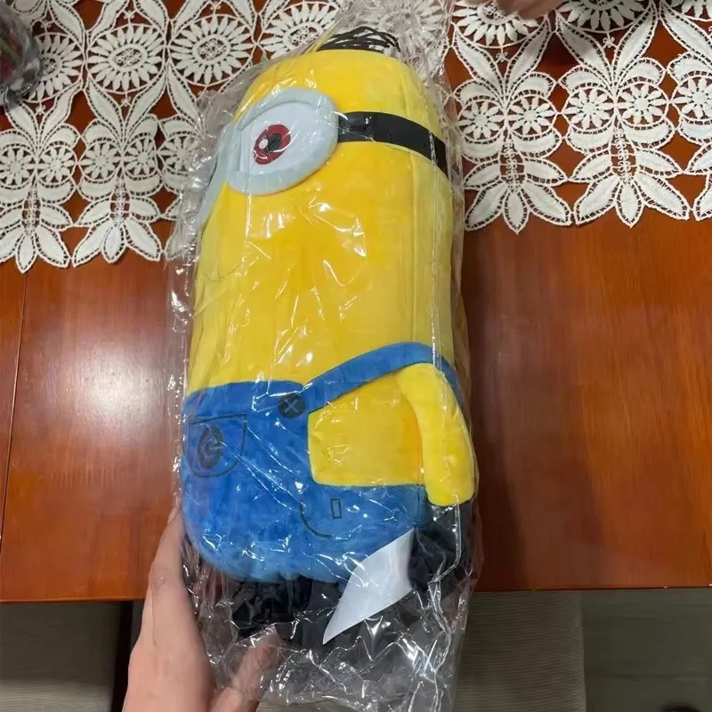 Cute Minions Movie Characters Yellow Plush Toys Bob Stuart In Jeans Soft Dolls Toys & Hobbies Christmas Birthday Gift 1pcs photo 3