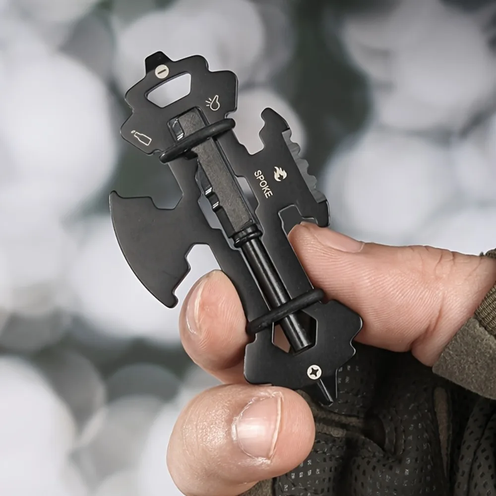 1PC Outdoor Multi-Functional Keychain Pendant,Outdoor Portable Pocket Screwdriver, Whistle, Multi-Purpose Combination Tool photo 5