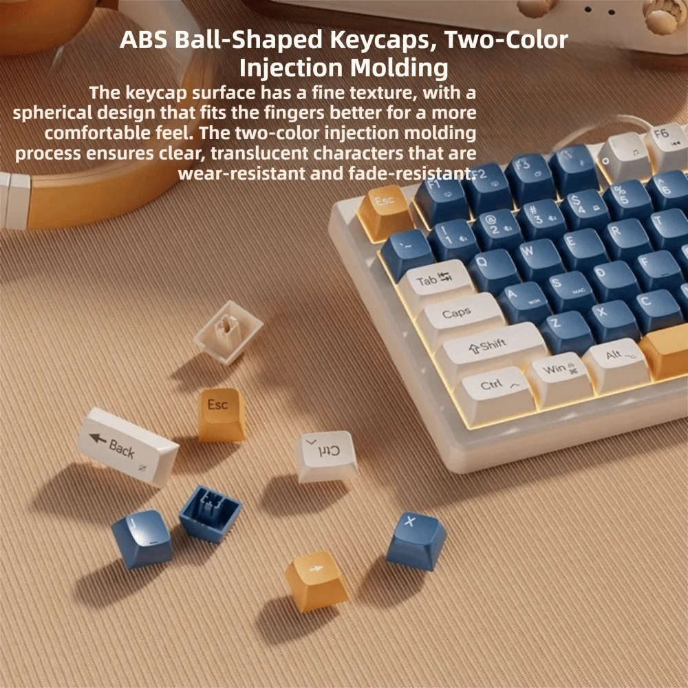 Wired Connection Gaming Mechanical Keyboard 75 Layout Ultra-Quiet Mechanical Feel Keyboard Compact Layout photo 3