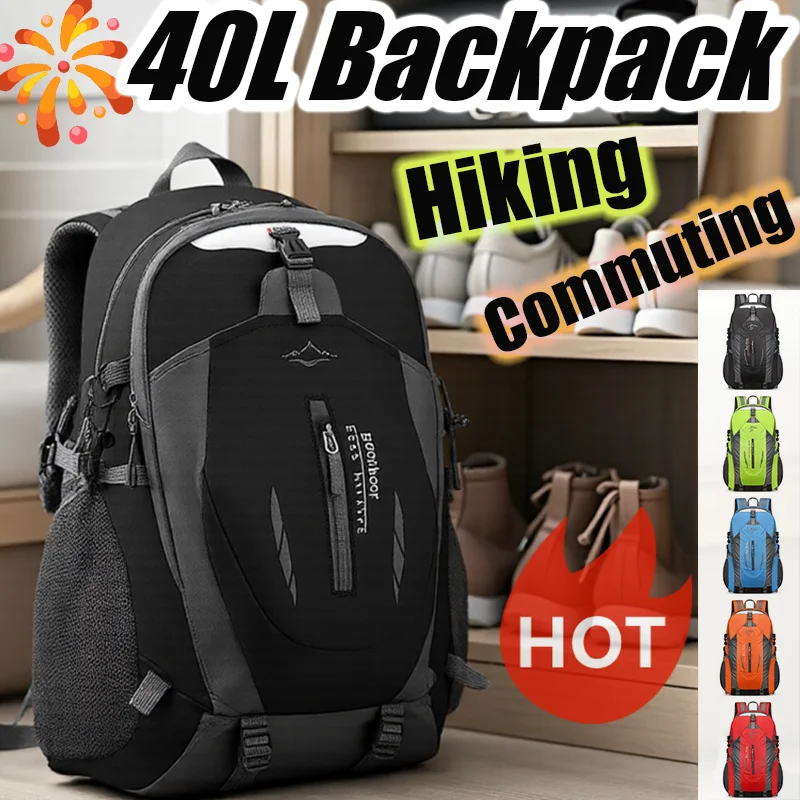 40L Large Capacity Backpack Laptop Bag Durable Outdoor Sports Hiking Camping Backpack Travel Bag Travel photo 1