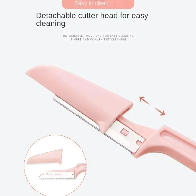 1/3-Piece Folding Facial Shaver, Facial Eyebrow Trimmer, Eyebrow Razor, Anti-Scratch Razor, Makeup Tools, Unisex Facial Razor photo 3