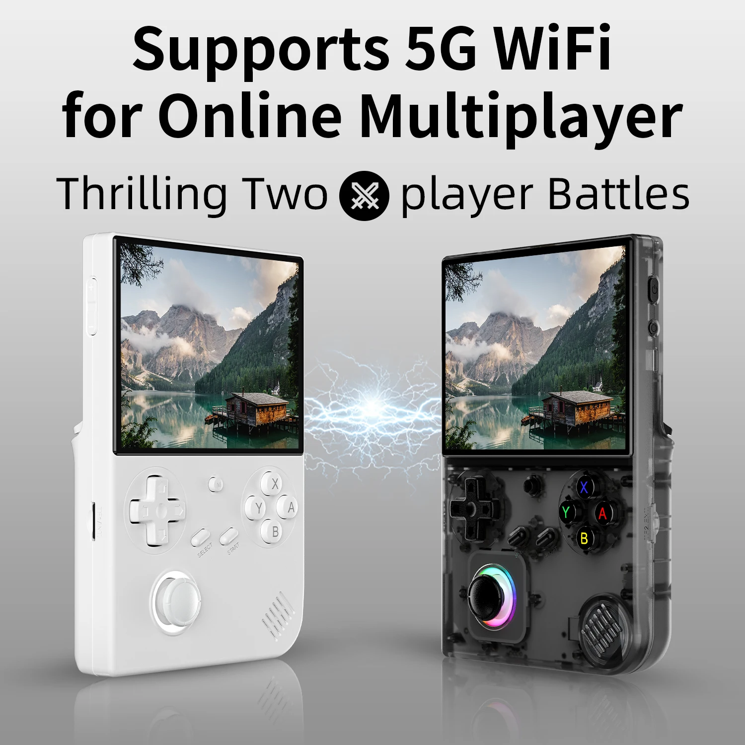 ANBERNIC RG40XX V Retro Handheld Game Console 4'' IPS Screen 64GB Preloaded Games 4753+ Linux System 5G WiFi HDMI Bluetooth 4.2 RGB Lighting Portable Gaming photo 8
