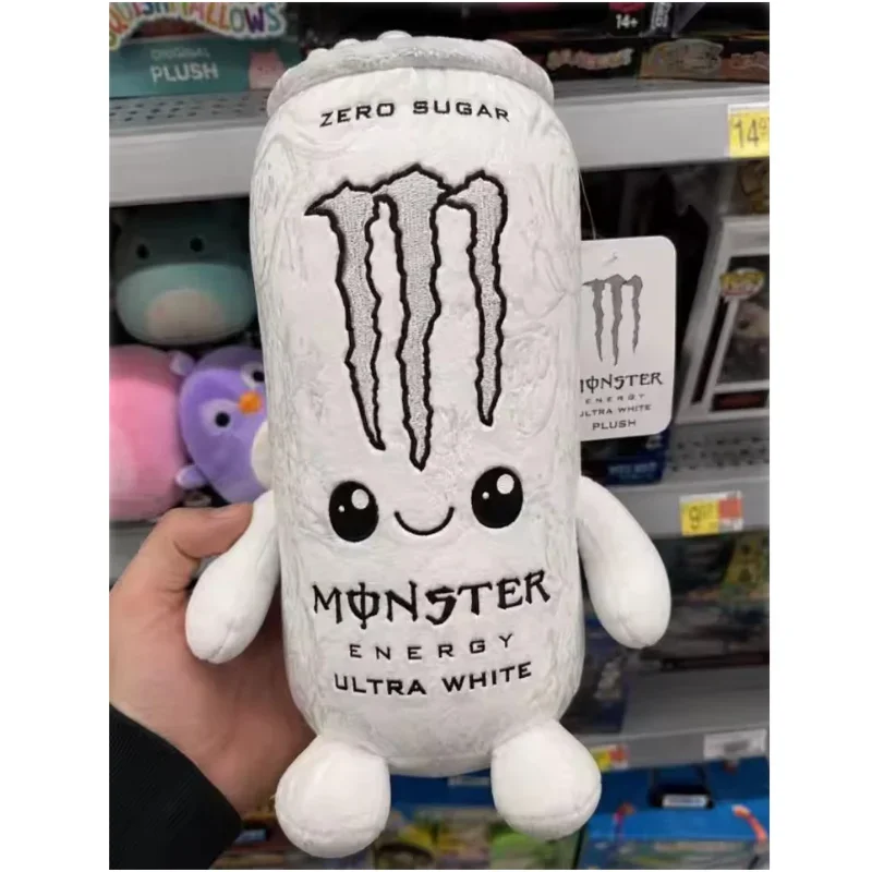 2026 New Hot Monster Plush White Energy Drink Plush Toy Simulation Stuffed Doll Cute Soft Figure Decor Gift Friend Home Ornament photo 6