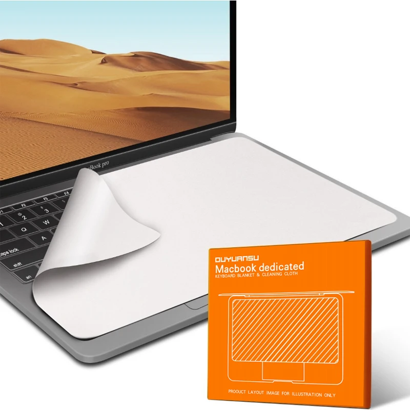 Screen Keyboard Protection Microfiber Liner Cleaning Cloth For MacBook Pro 13" 14" 15" 16"and MacBook Air 13" photo 1