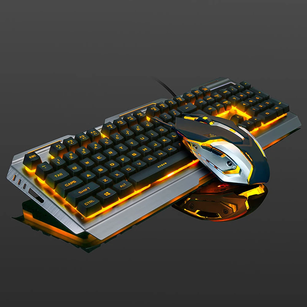 Mechanical Keyboard Gaming Keyboard Wired Game Mouse USB Gamer Keyboard RGB Light Backlit for Computer PC Laptop and Mouse Set photo 3