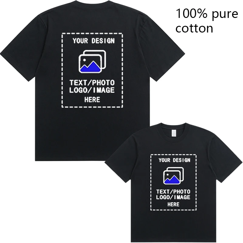 Custom-Made Men's T-Shirts Are Suitable for Team Gatherings, Gyms, and Sports Cotton Round-Neck Short-Sleeved Shirts photo 1