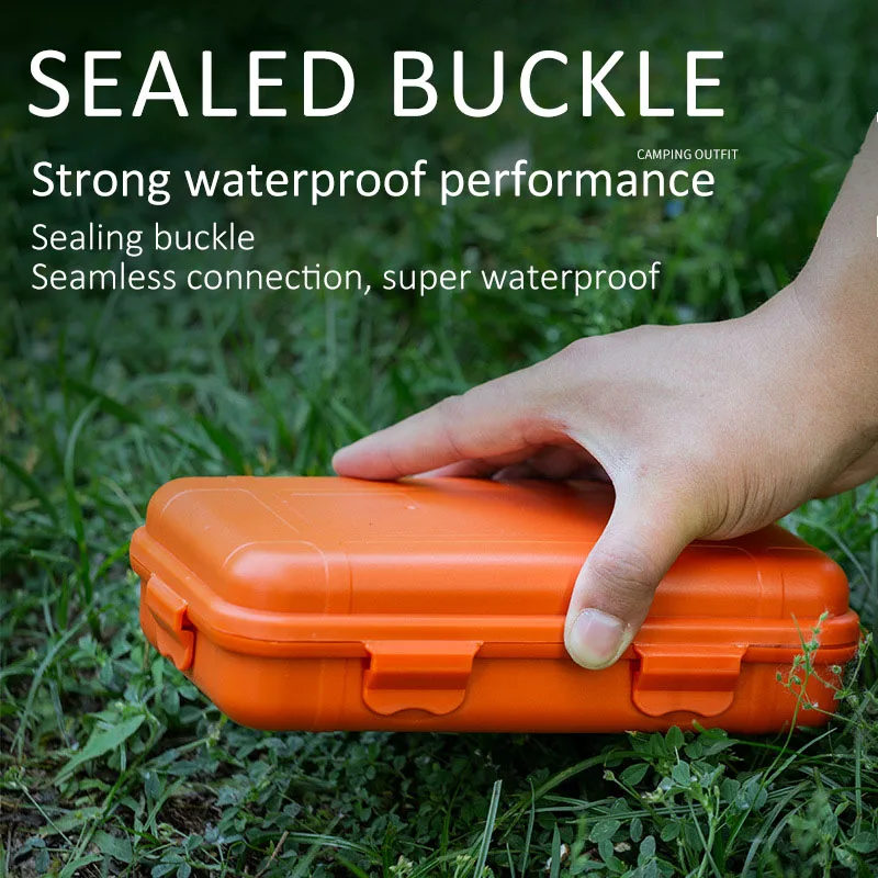 S/L/XL Size Outdoor Plastic Waterproof Sealed Survival Box Container Camping Outdoor Travel Storage Box Fishing Tackle Bag photo 5