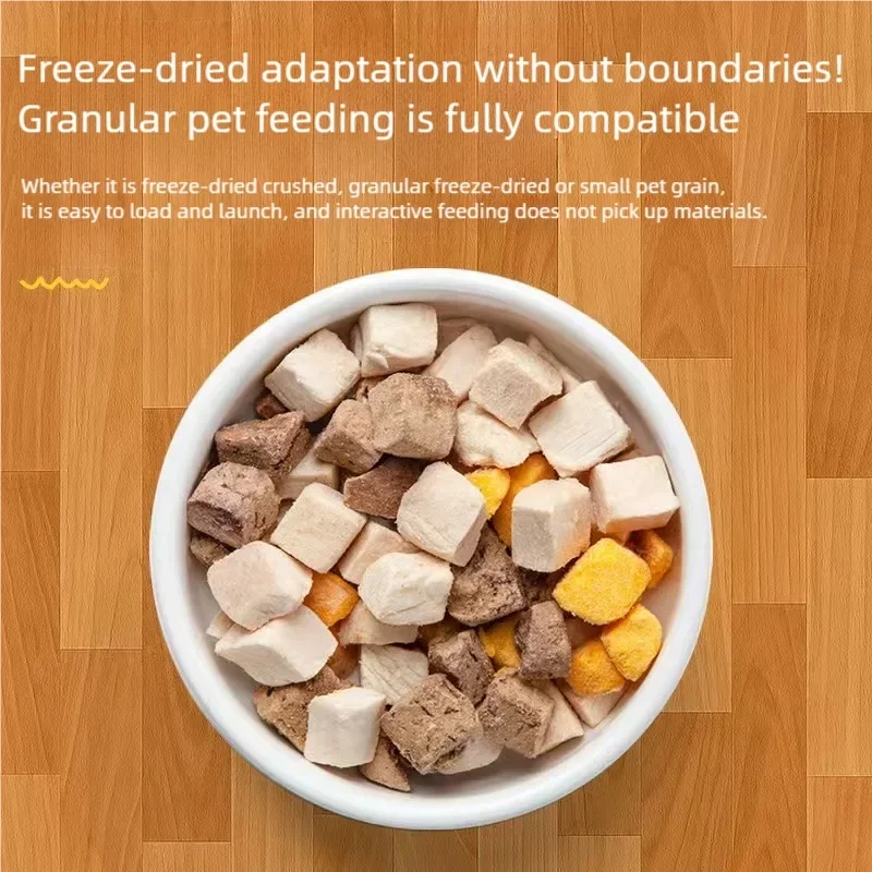 Multifunctional Pet Treat Launcher Freeze Dried Food Dispenser Interactive Training Puzzle Tease Toy For Cat Dog Daily Play photo 3