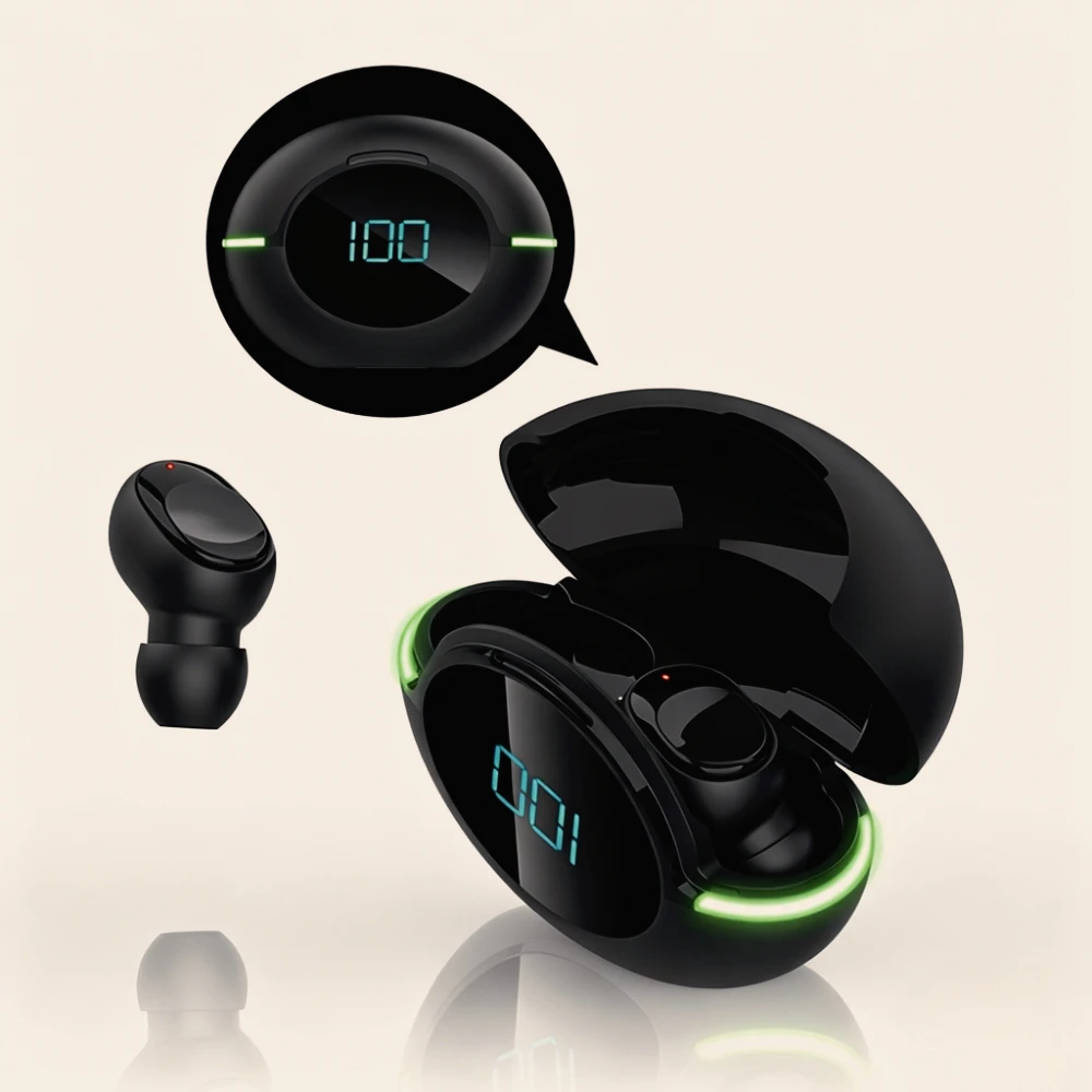Wireless TWS In-Ear Bluetooth 5.3 Earbuds Sports Headphones with Waterproof Noise Reduction Digital Display Gaming Earphones photo 1