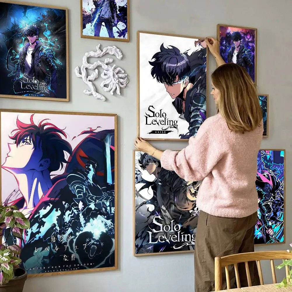Anime S-Solo Leveling Classic Movie Posters HD Quality Poster Wall Art Painting Study Nordic Home Decor photo 1