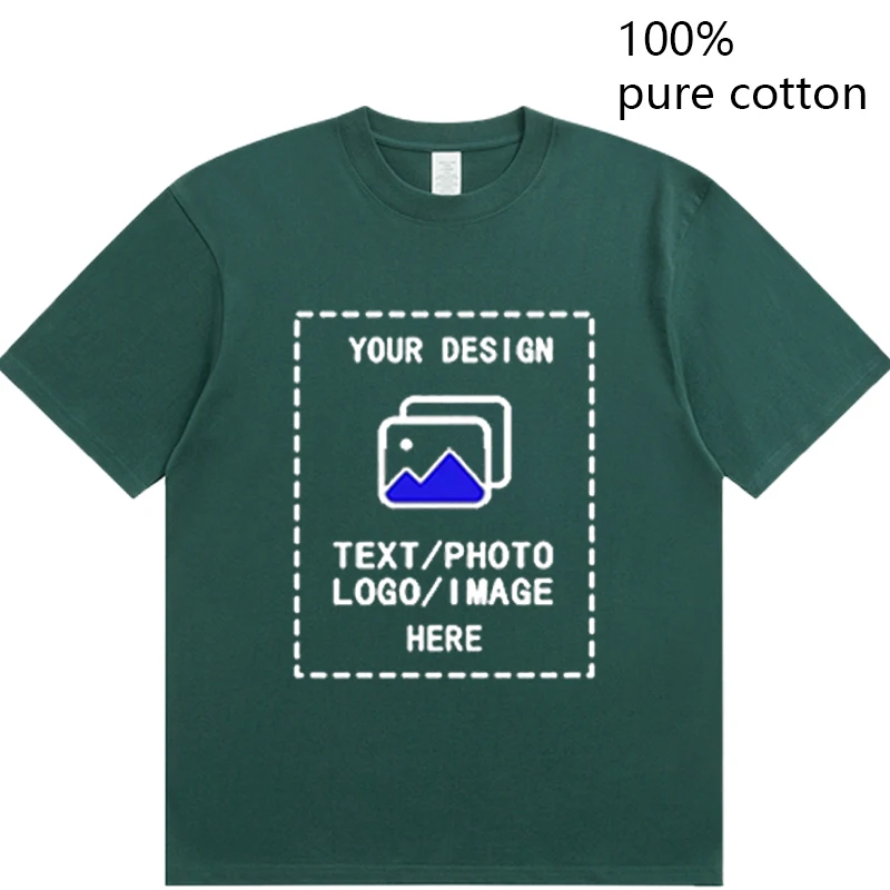 Custom-Made Men's T-Shirts Are Suitable for Team Gatherings, Gyms, and Sports Cotton Round-Neck Short-Sleeved Shirts photo 5