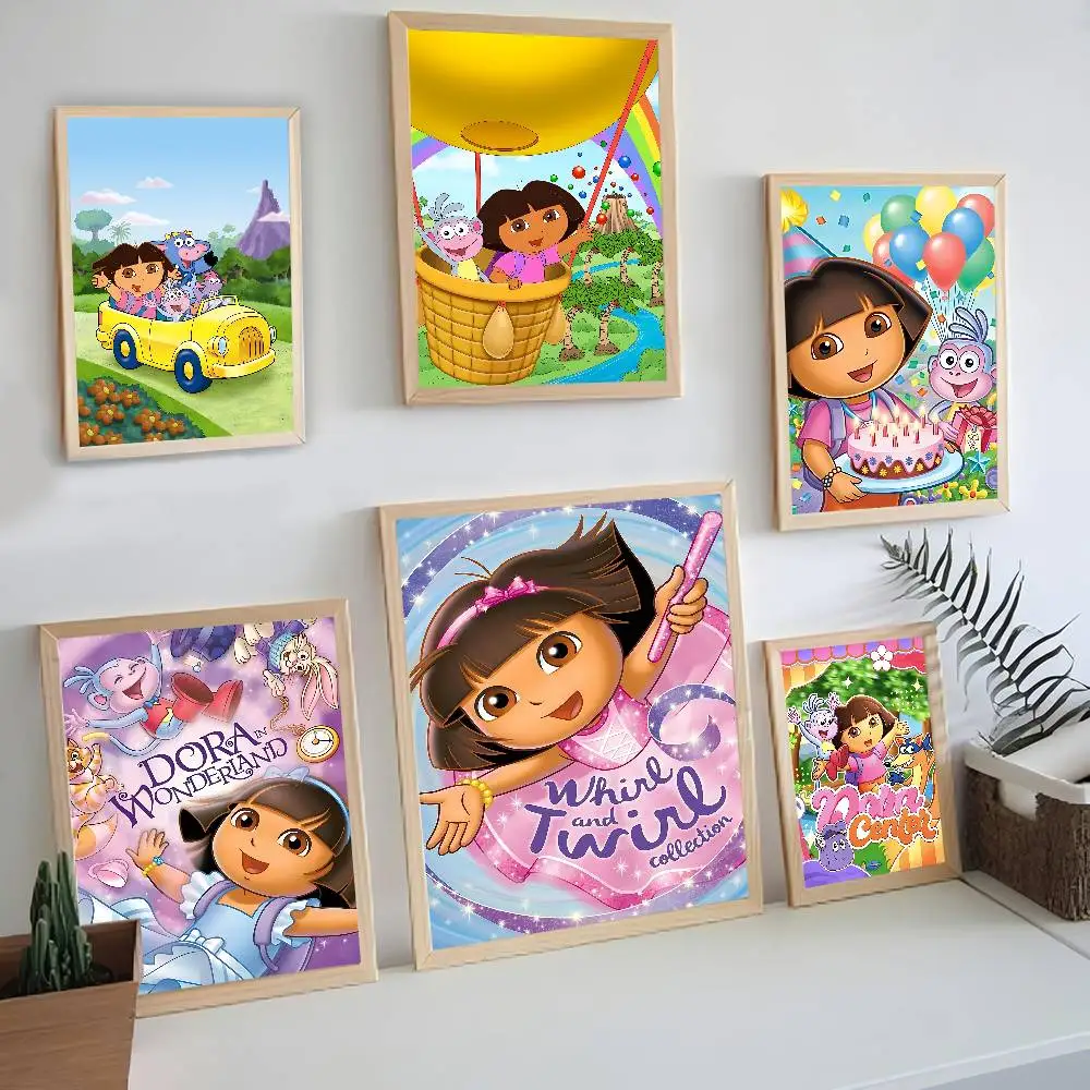 D-Dora Classic Anime Explorer Good Quality Prints and Posters Waterproof Paper Sticker Coffee House Bar Posters Wall Stickers photo 1