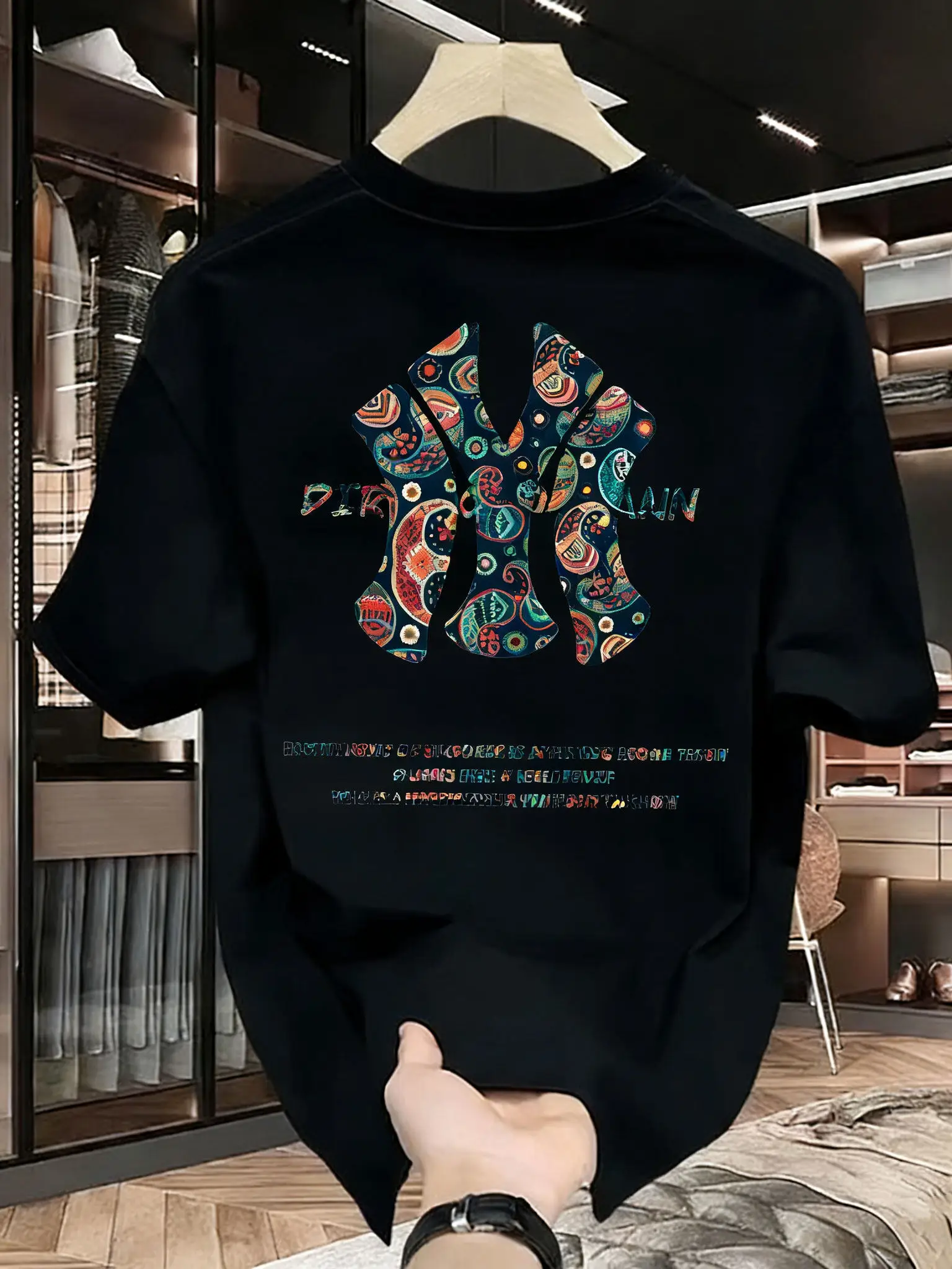 Men's summer printed T-shirt - High-quality, casual, versatile and trendy loose-fitting T-shirt photo 3