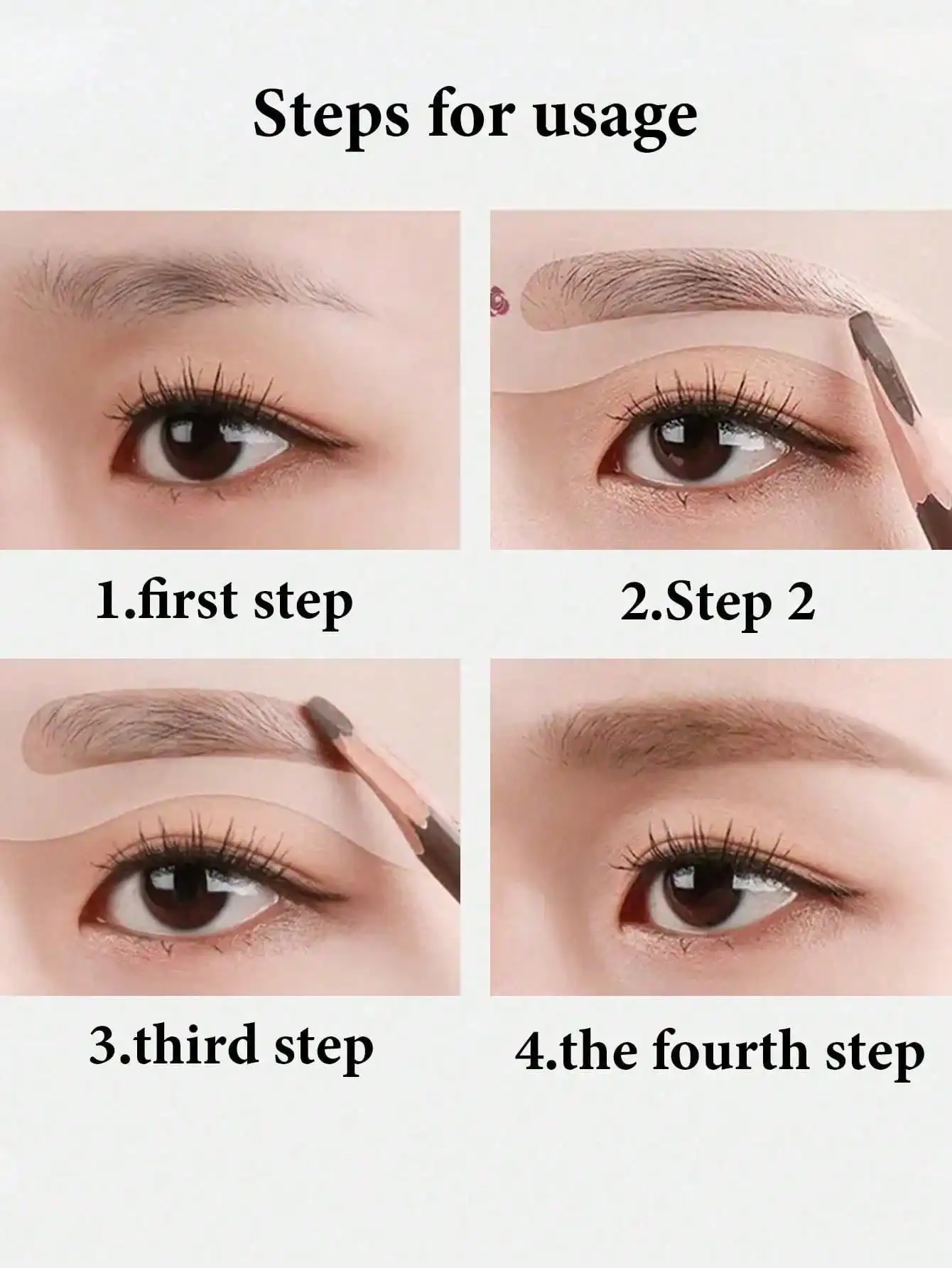 24 Styles Eyebrow Shaping Stencils - Grooming Kit for Women - Perfect for Beauty Modeling and Makeup Application photo 4