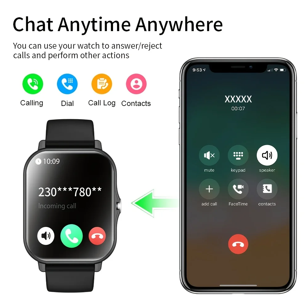 [Smart Watch, Wireless] Wireless Men'S And Women'S Smart Watch, 1.83-Inch Full Screen Touch, Dialing/Answering Calls, Pedometer photo 2