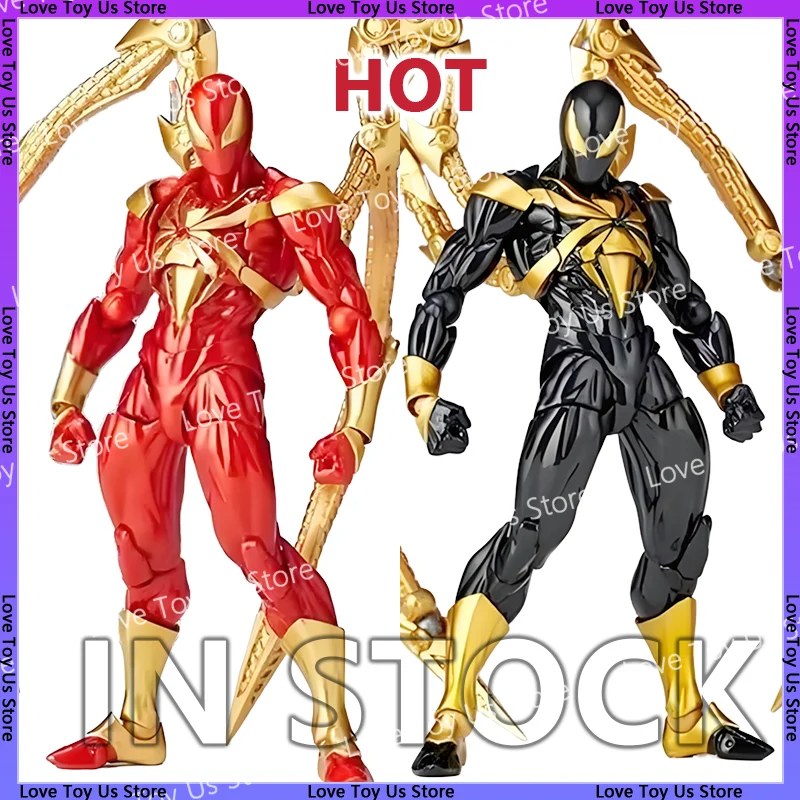 Iron Spiderman New Kaiyodo Anime Figure Amazing Yamaguchi Iron Spider Man Action Figurine Pvc Statue Model Toy Collection Gifts photo 1