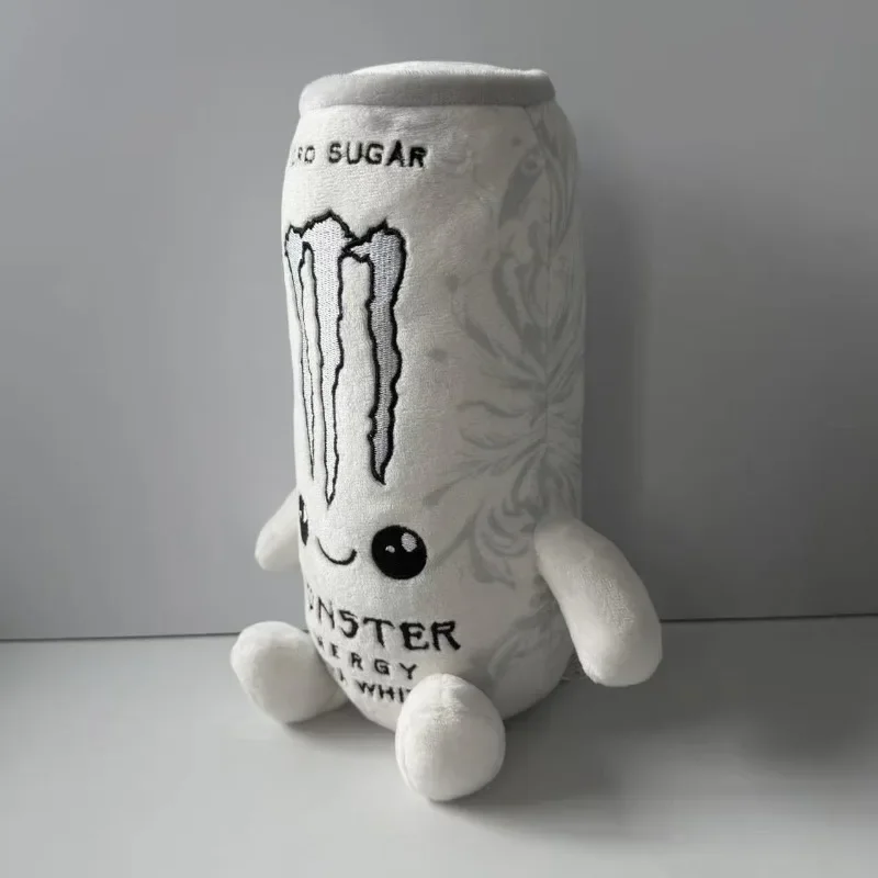 2026 New Hot Monster Plush White Energy Drink Plush Toy Simulation Stuffed Doll Cute Soft Figure Decor Gift Friend Home Ornament photo 4
