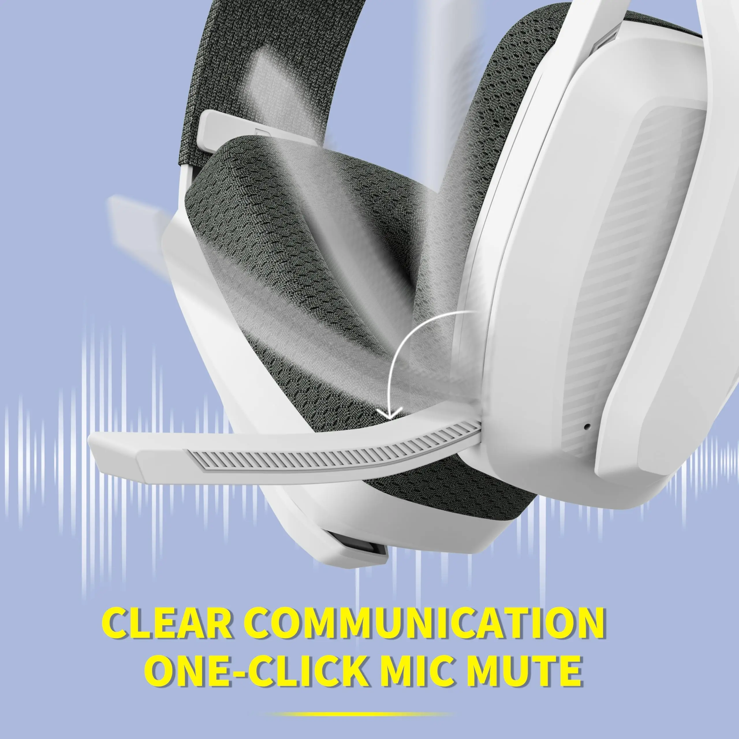 BINNUNE BW06 Bluetooth Headsets Gamer with Mic for PS5 PS4 PC Mac Playstation Wireless 2.4GHz Gaming Headphone with Microphone photo 6