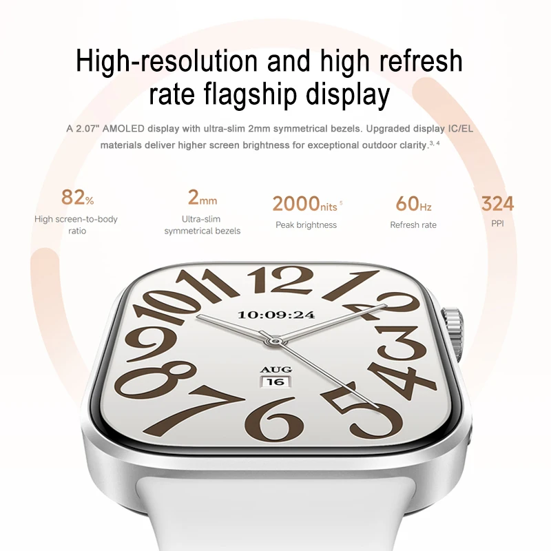 Xiaomi Redmi Watch 6 Global Version Smartwatch 2.07'' Display Bluetooth Phone Call Health Monitoring Sports Mode 550mAh Battery photo 3