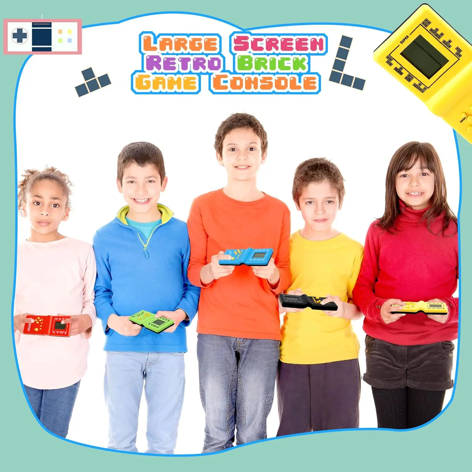 3.5" Game Console For Tetris Console Retro Handheld Game Players Mini Children's Nostalgic Pocket Games Machine Kids Puzzle Toys photo 5