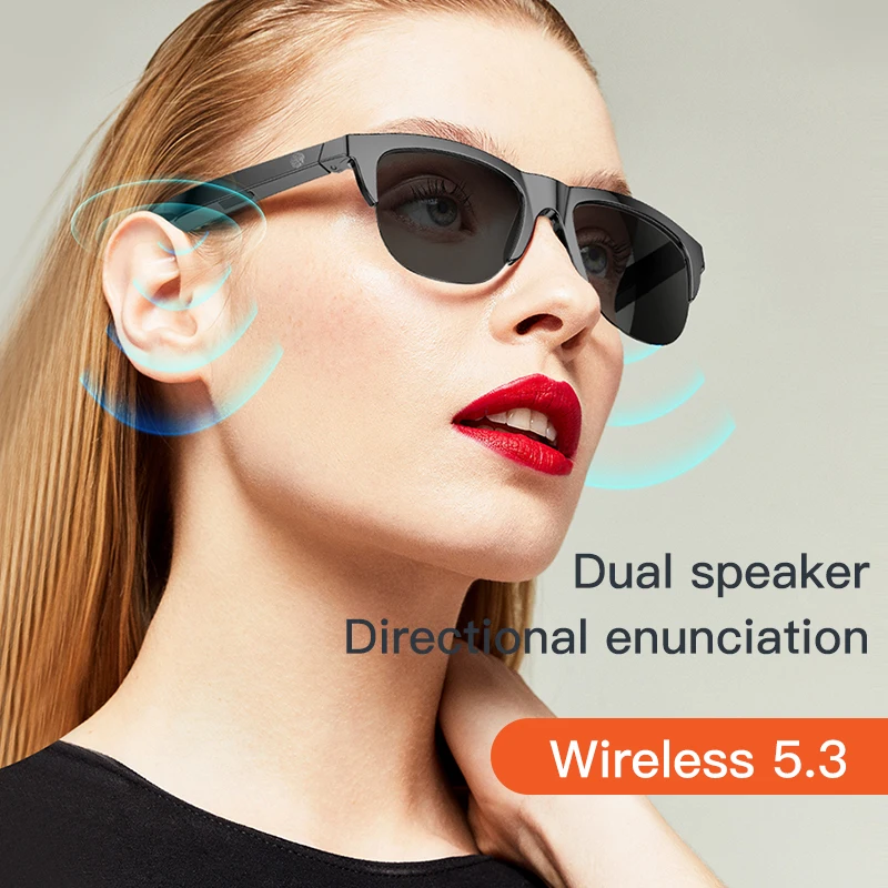 Smart Bluetooth V5.3 Sunglasses Glasses Call Outdoor Sports Headphones HIFI Black Technology Anti-touch UV For Men And Women photo 5