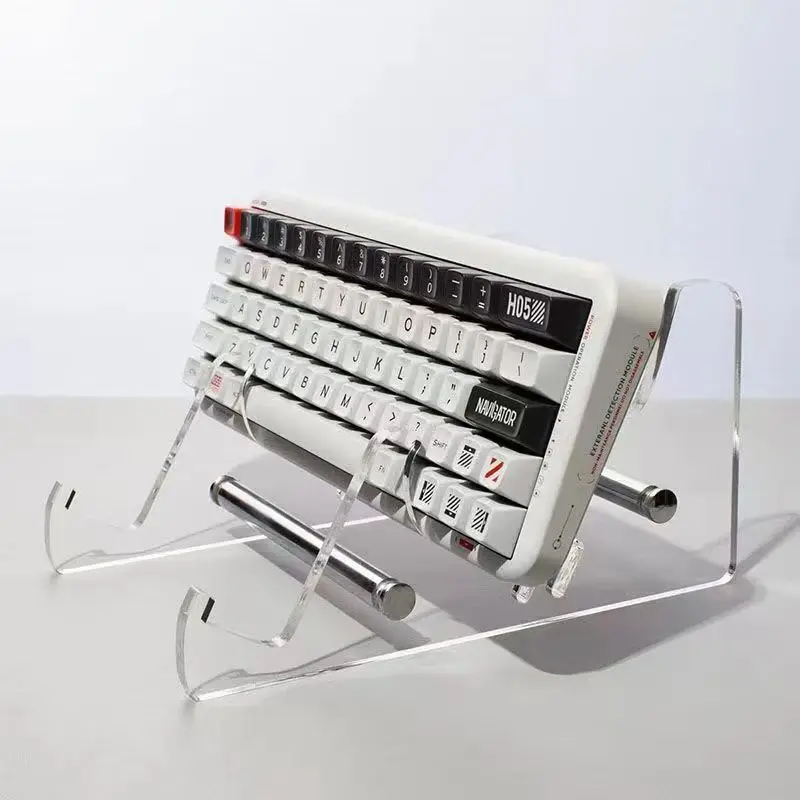 Keyboard Display Stand Transparent Acrylic Keyboard Stand for Computer Mechanical Keyboard Holder Layer Rack Keyboard Tray photo 2